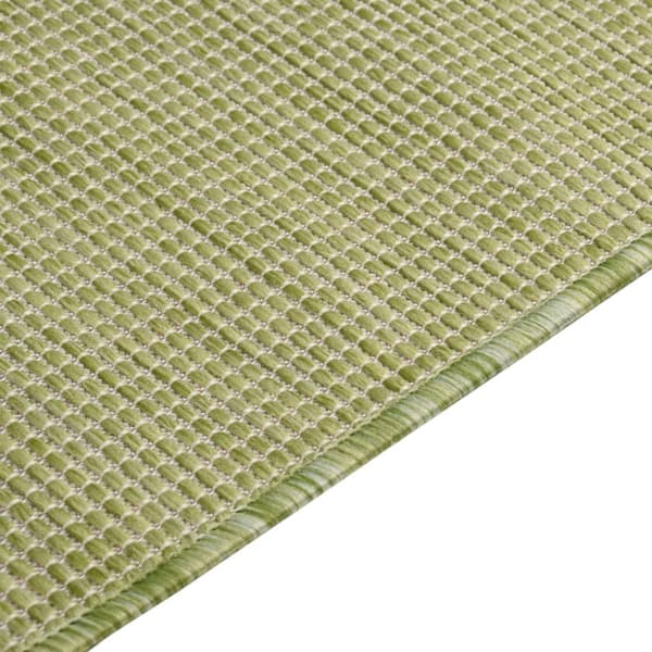 Utomhusmatta plattvävd 80x150 cm grön