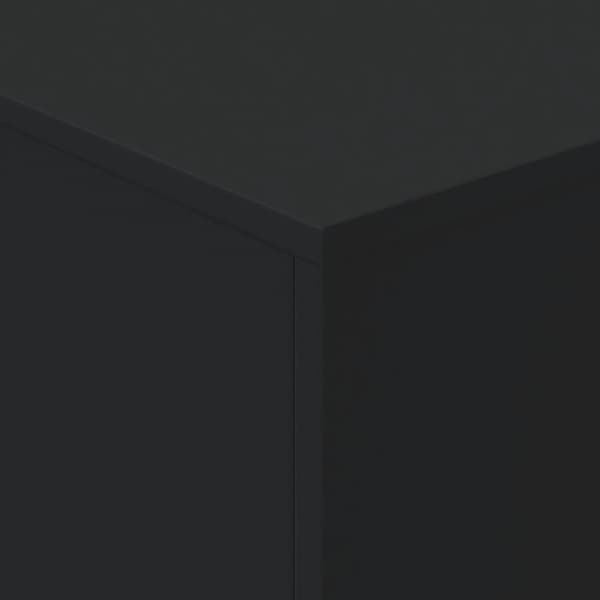 Soffbord med LED svart 90x50x40 cm