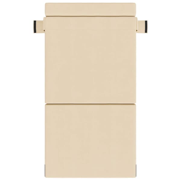 Fällsoffa säng Kräm 190 x 70 x 15 cm Kordread tyg