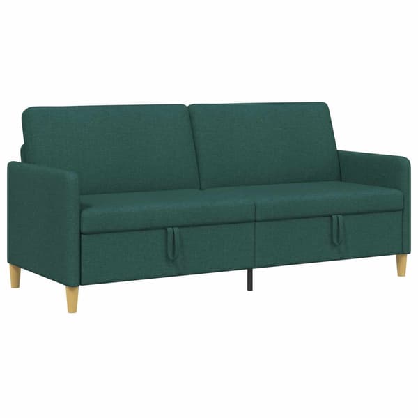 Soffa med förvaring Mörkgrön 192 x 78 x 87 cm Polyester