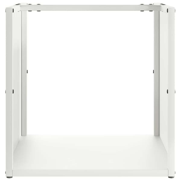 Vedställ vit 40x40x40 cm kallvalsat stål
