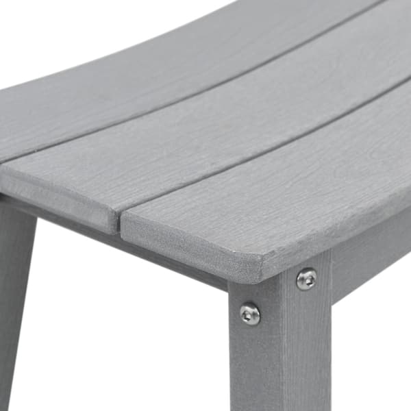 Trädgårds Bar Set 6 pcs Ljusgrå HDPE