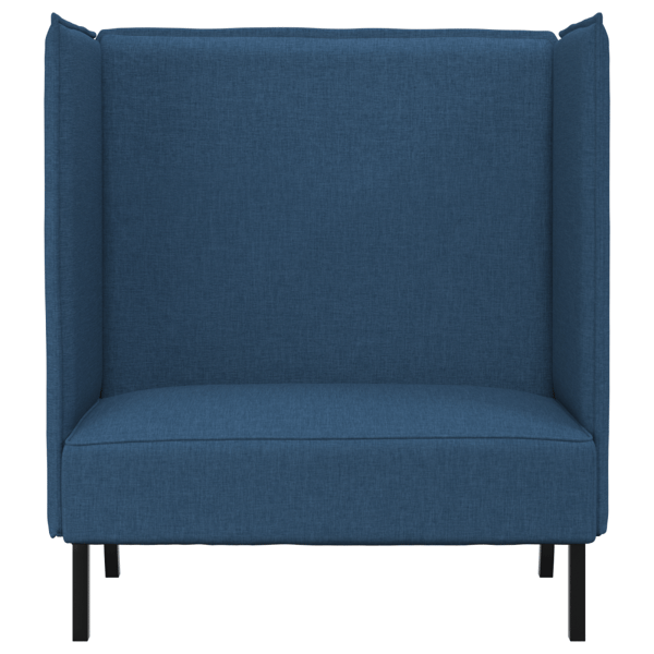 Hög Ryggsoffa 101cm Blå tyg