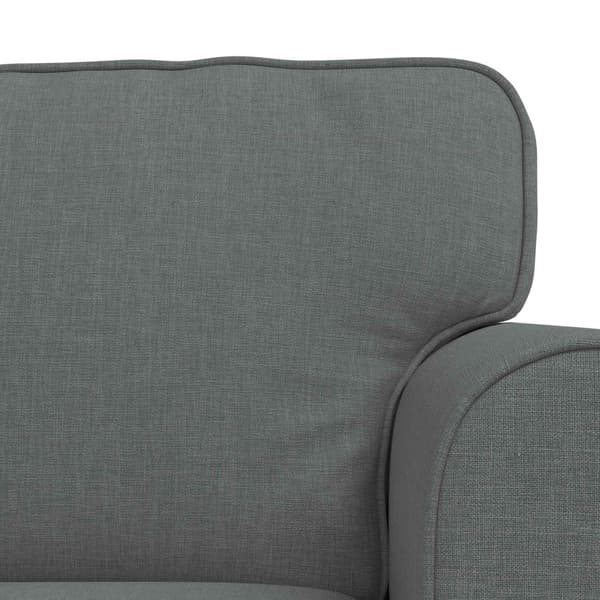 Soffset 2 pcs Mörkgrå 245 x 82 x 80 cm tyg