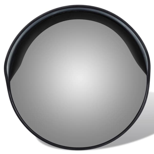 Konvex trafikspegel 30 cm PC-plast svart