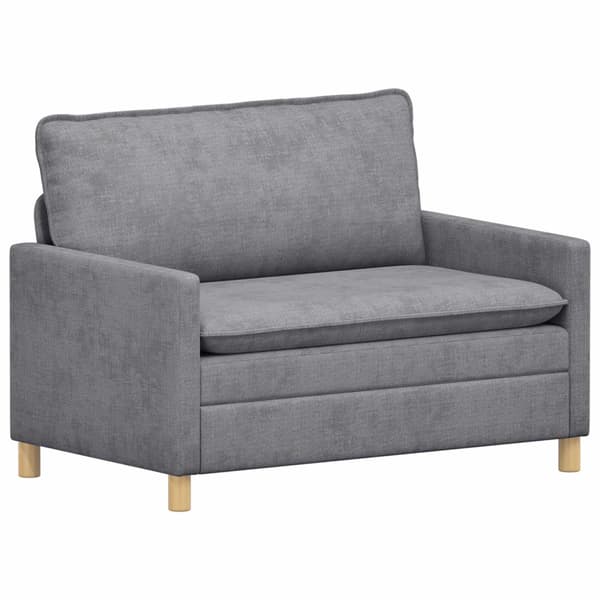 Soffa Ljusgrå 126 x 81 x 87,5 cm Polyester