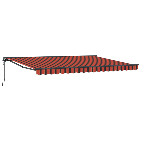 Markisram Orange och Svart 450 × 300 cm