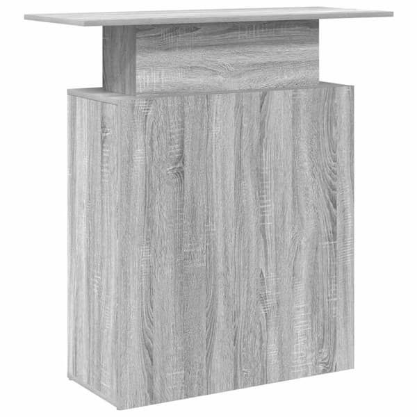 Receptionsdisk grå sonoma 100x40x104 cm konstruerat trä