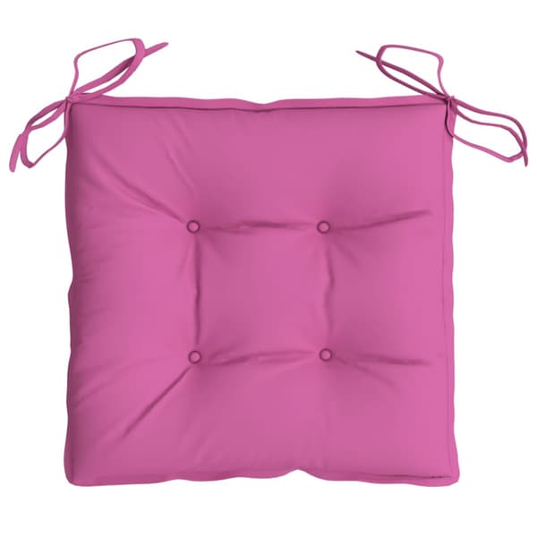 Stolsdynor 4 st rosa 40x40x7 cm tyg