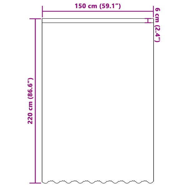 Spetsgardin med gardiner Blommor Vit 220x150cm Polyester