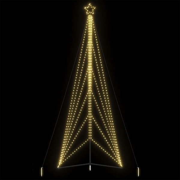 LED julgran 861 LEDs varmvit 478 cm