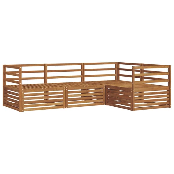 Utomhussoffset 4 pcs Naturfärg