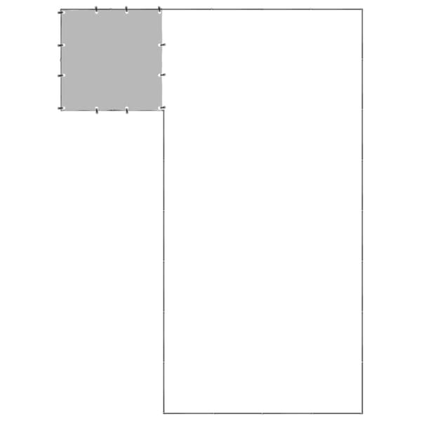 Hundgård svart 10,89 m² stål
