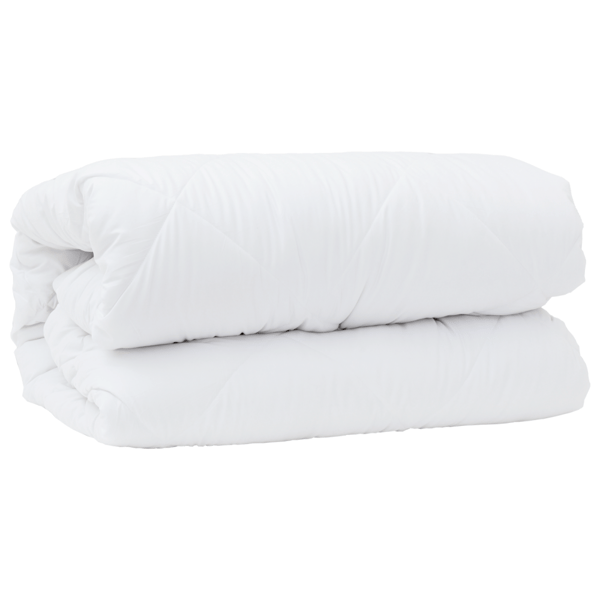 Duntäcke med kudde 3 pcs Vit Mikrofiber