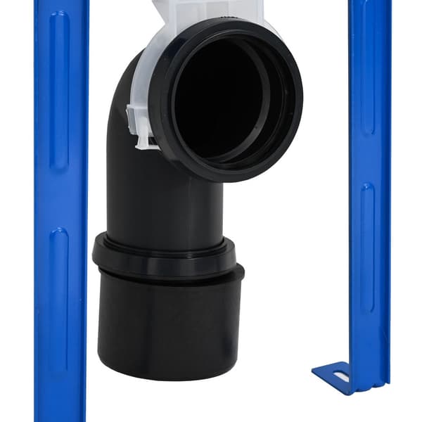 Cistern Ram med lagring Vit 50 x 8 x 131 cm Stål