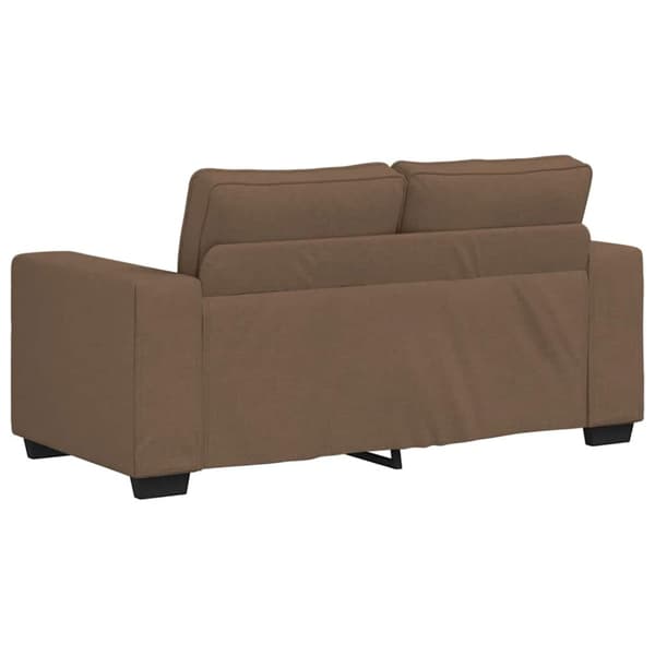2-sitssoffa brun 160x77x82 cm tyg