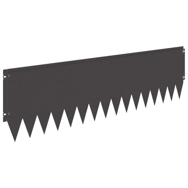 Kant för gräsmatta 20 pcs 103 x 30 cm Stål Svart