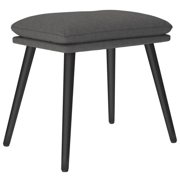 Fotpall mörkgrå 45x29,5x35 cm tyg