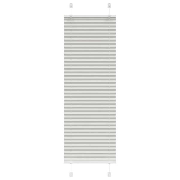 Plisserad persienn ljusgrå 40x100 cm tyg bredd 39,4cm polyester