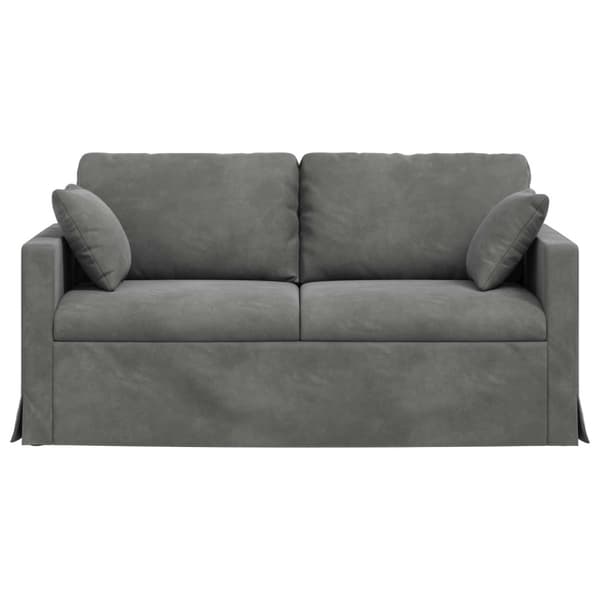 Soffa Mörkgrå 158 x 78 x 80 cm Sammet