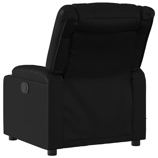 Massagefåtölj svart konstläder