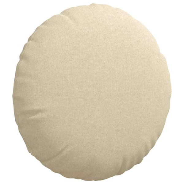 Sittkuddar 2 pcs Kräm Ø60 x 21 cm tyg