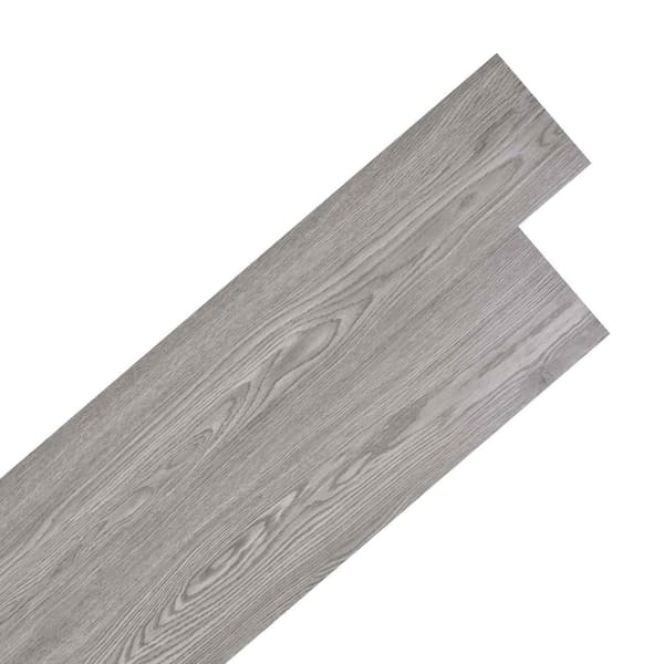 Golvplankor 18 pcs Mörkgrå 2,51 m² PVC