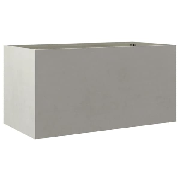 Odlingslåda silver 62x30x29 cm rostfritt stål