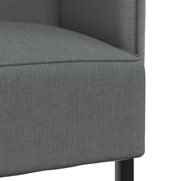 Hög Ryggsoffa 101cm Mörkgrå tyg