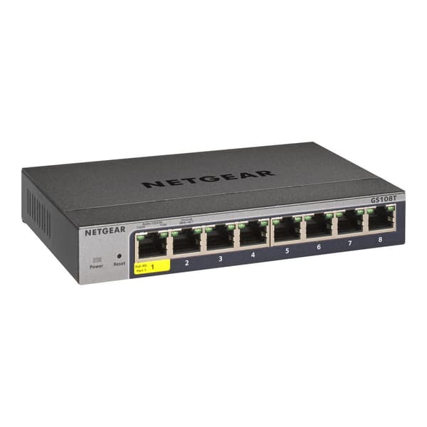 NETGEAR Smart GS108Tv3 - switch - 8 portar - smart