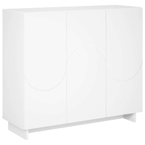 Sideboard Vit 85.5 x 31 x 75 cm Konstruerat trä
