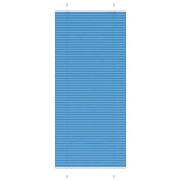 Plisserad persienn blå 100x200 cm tyg bredd 99,4 cm polyester