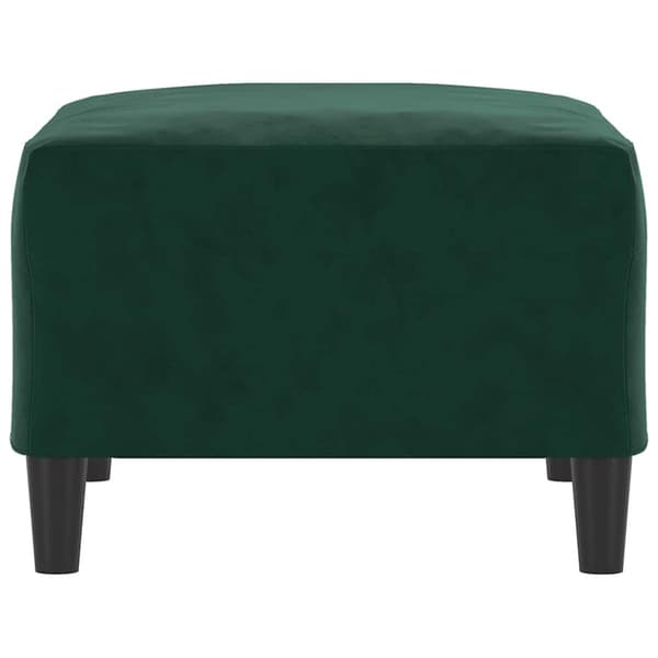 Fotpall mörkgrön 70x55x41 cm sammet