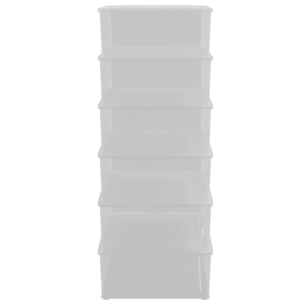 Plastlådor 6 st 25 L stapelbara