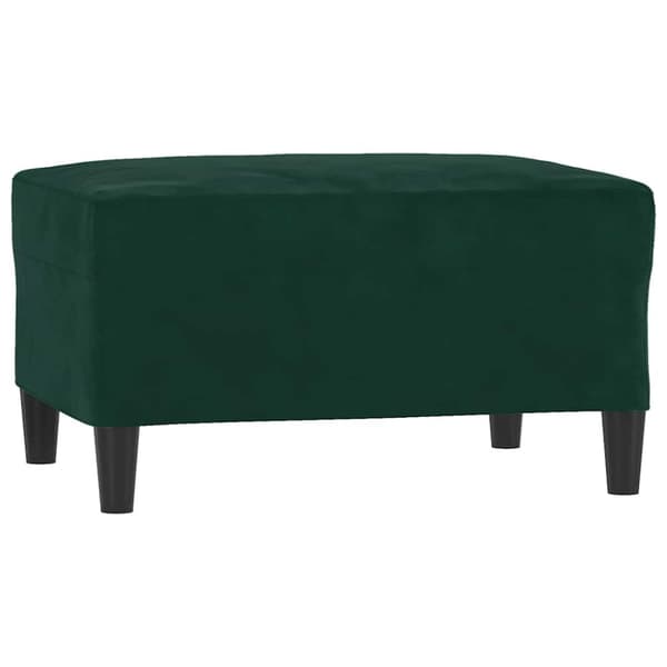 Fotpall mörkgrön 70x55x41 cm sammet