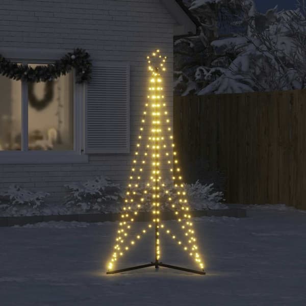 LED julgran 363 LEDs varmvit 182 cm