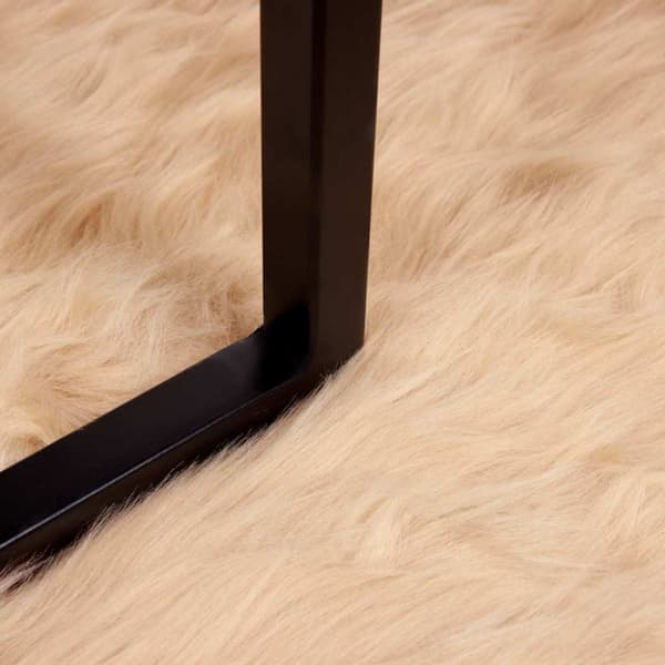 Fuskfäll matta TAFALLA Beige 80 x 200 cm Polyester