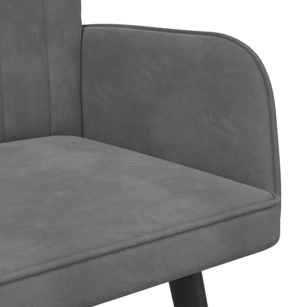 Tvåsitssoffa Mörkgrå 115 x 61 x 87 cm Sammet