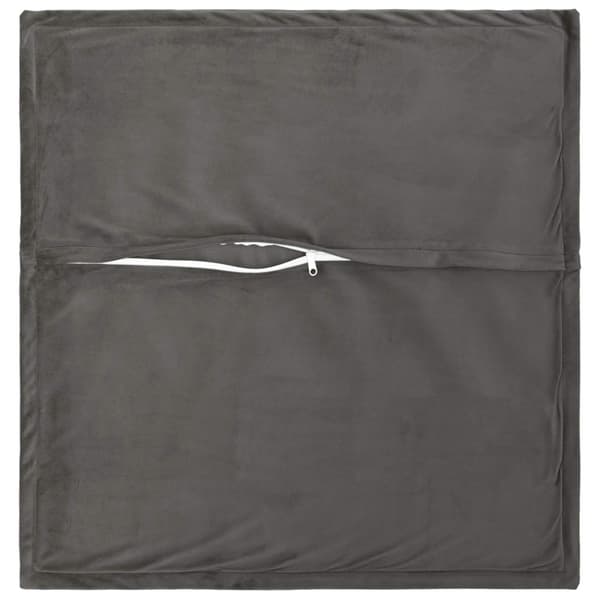 Kuddöverdrag 6 st HOUTEN Mörkgrå 35 x 35 cm Sammet