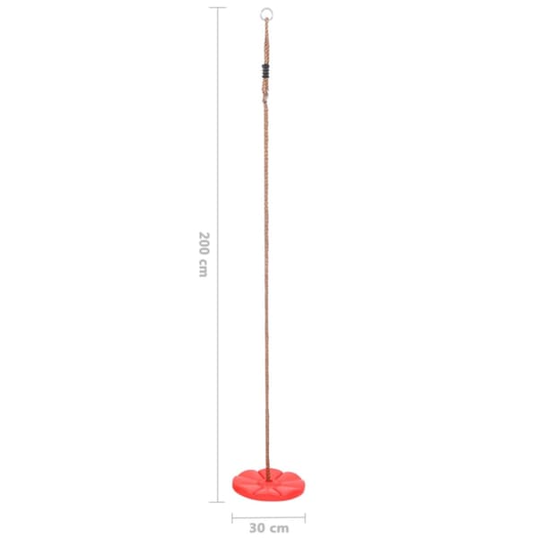 Tallriksgunga 200 cm röd