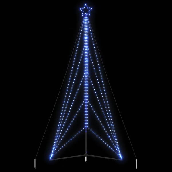LED julgran 615 LEDs blå 404,5 cm