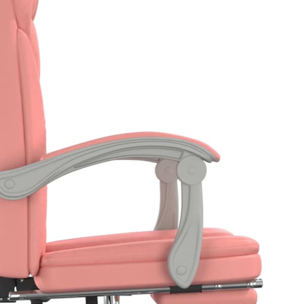 Kontorsstol rosa konstläder