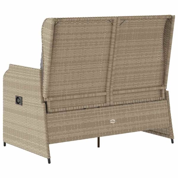 Trädgårdsbänk Beige konstrotting