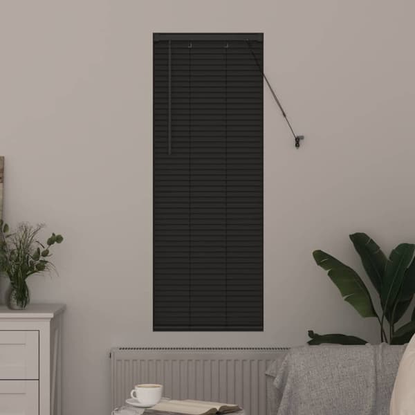 Persienner Mörkgrå 130 x 45 cm Aluminium