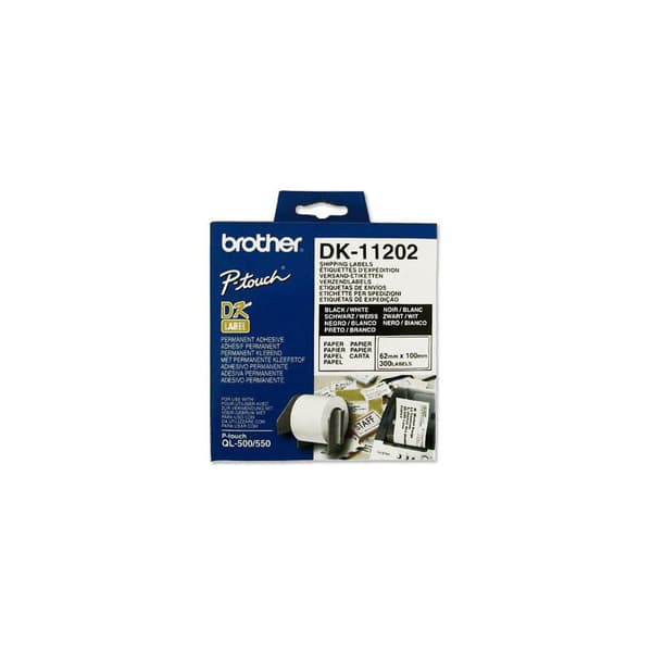 Etikett BROTHER DK11202 62x100mm 300/fp