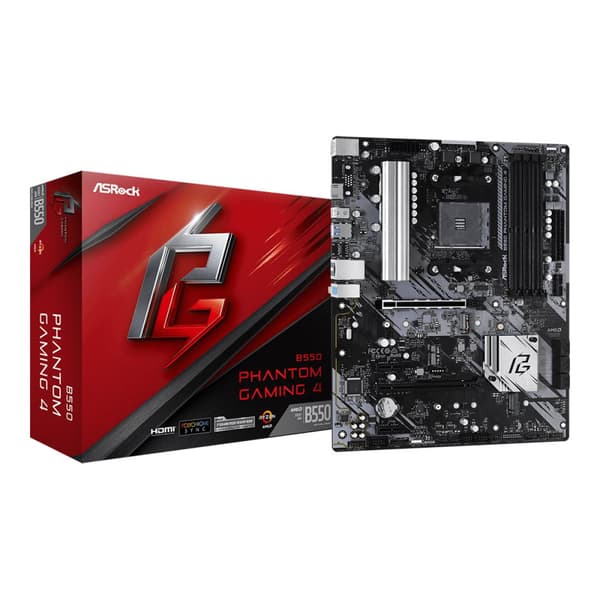 ASRock B550 Phantom Gaming 4 - moderkort - ATX - Socket AM4 - AMD B550