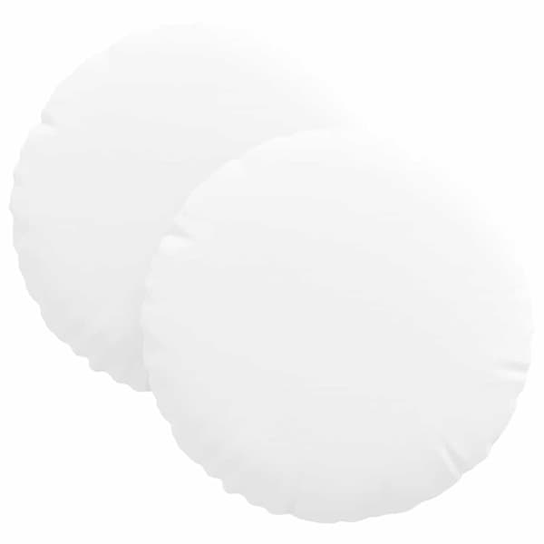 Sittkuddar 2 pcs Vit Ø30 x 13 cm tyg