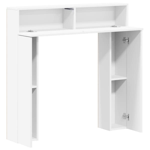 Eldstadsram Vit 102 x 18 x 100,5 cm Konstruerat trä