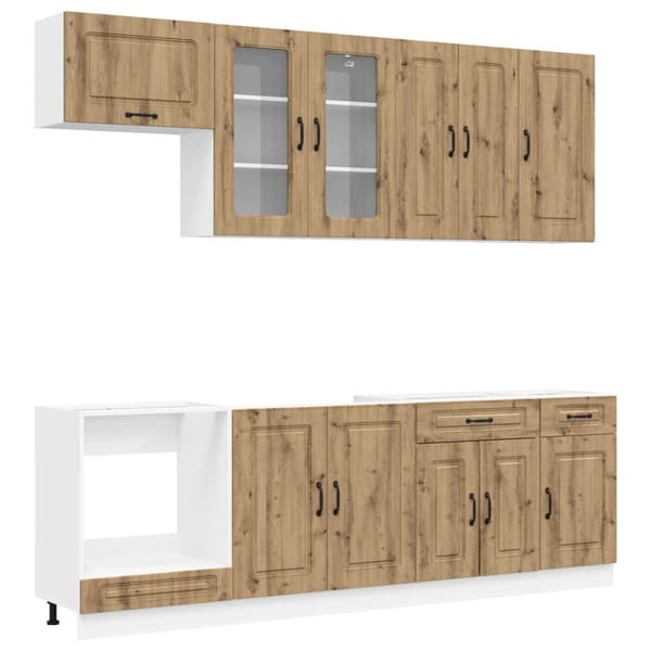 Köksenhet KALMAR 8 pcs Artisan-ek Konstruerat trä