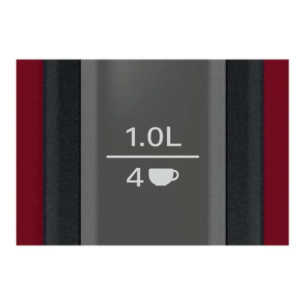Bosch DesignLine TWK3P424 - vattenkokare - röd